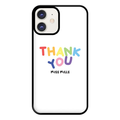 Thank You - Personalised Teachers Gift Phone Case for iPhone 12 / 12 Pro