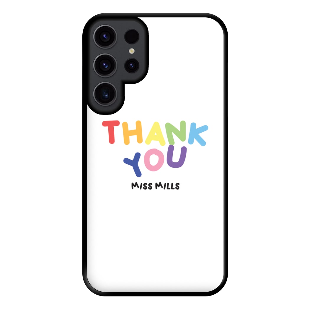 Thank You - Personalised Teachers Gift Phone Case for Galaxy S23 Ultra