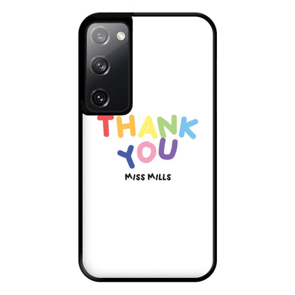 Thank You - Personalised Teachers Gift Phone Case for Galaxy S20