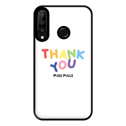 Thank You - Personalised Teachers Gift Phone Case for Huawei P30 Lite