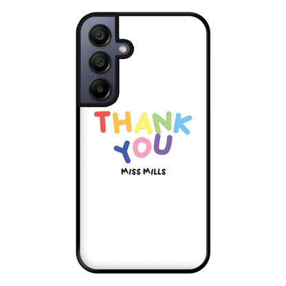 Thank You - Personalised Teachers Gift Phone Case for Galaxy A15