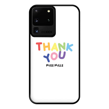 Thank You - Personalised Teachers Gift Phone Case for Galaxy S20 Ultra