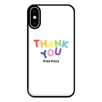 Thank You - Personalised Teachers Gift Phone Case for iPhone XS Max