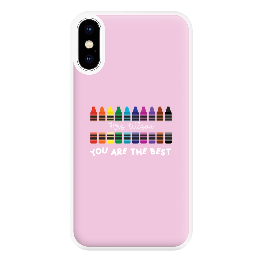 You Are The Best - Personalised Teachers Gift Phone Case for iPhone XS Max