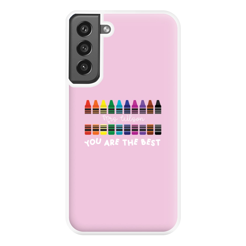 You Are The Best - Personalised Teachers Gift Phone Case for Galaxy S21FE