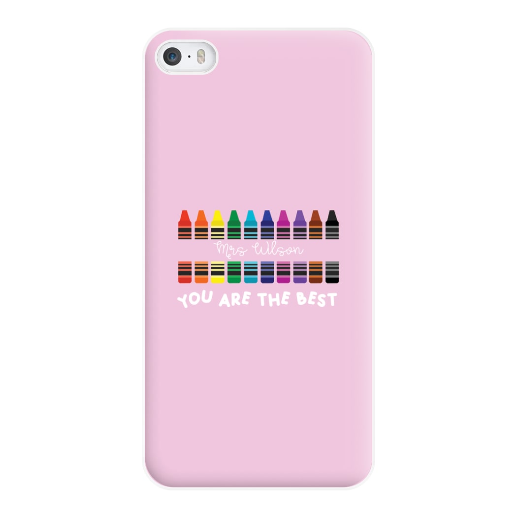 You Are The Best - Personalised Teachers Gift Phone Case for iPhone 5 / 5s / SE 2016