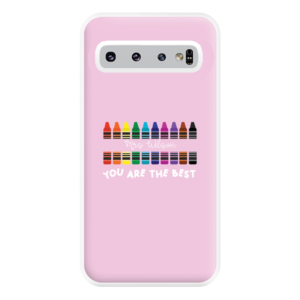 You Are The Best - Personalised Teachers Gift Phone Case for Galaxy S10 Plus