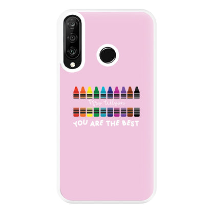 You Are The Best - Personalised Teachers Gift Phone Case for Huawei P30 Lite