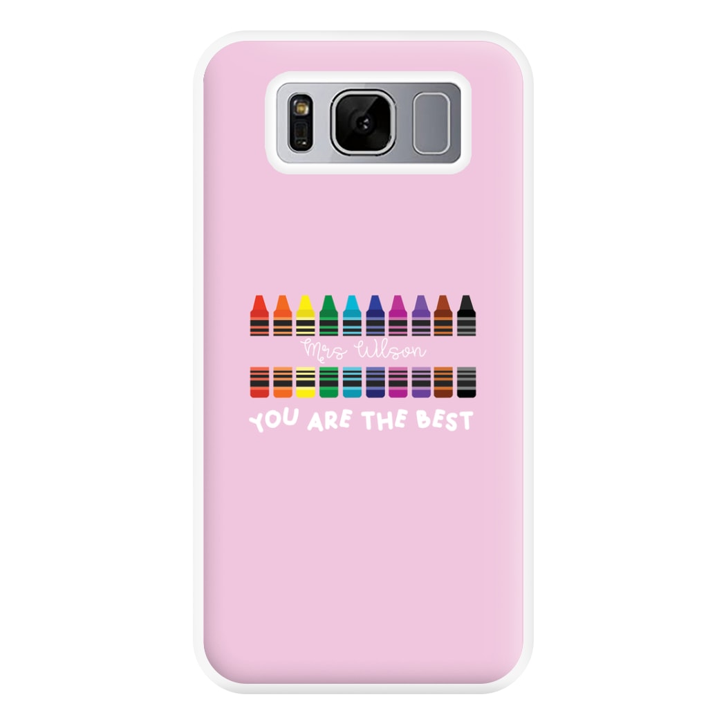 You Are The Best - Personalised Teachers Gift Phone Case for Galaxy S8 Plus