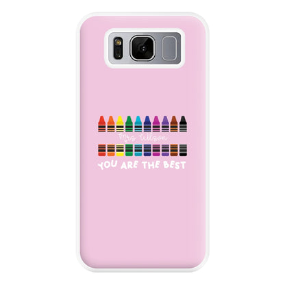 You Are The Best - Personalised Teachers Gift Phone Case for Galaxy S8 Plus