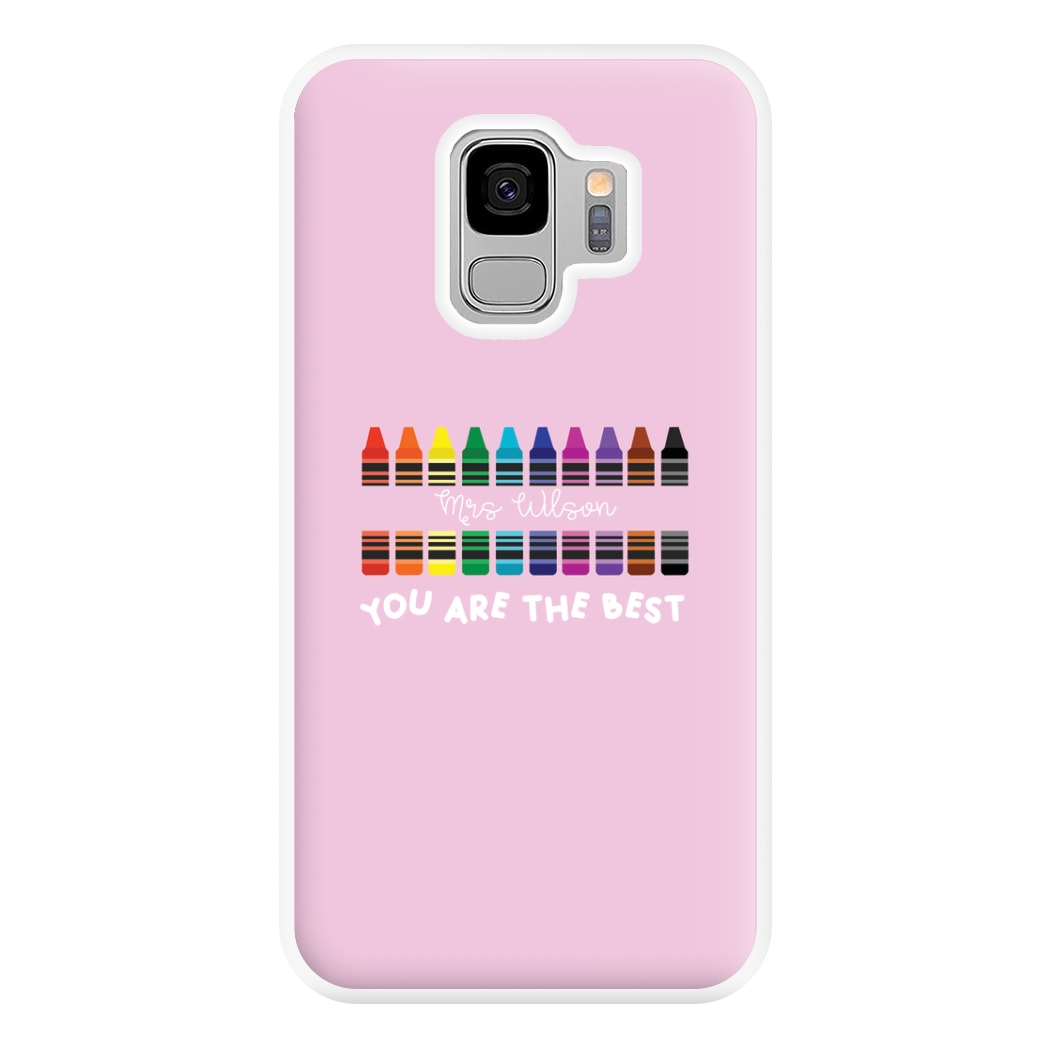 You Are The Best - Personalised Teachers Gift Phone Case for Galaxy S9 Plus