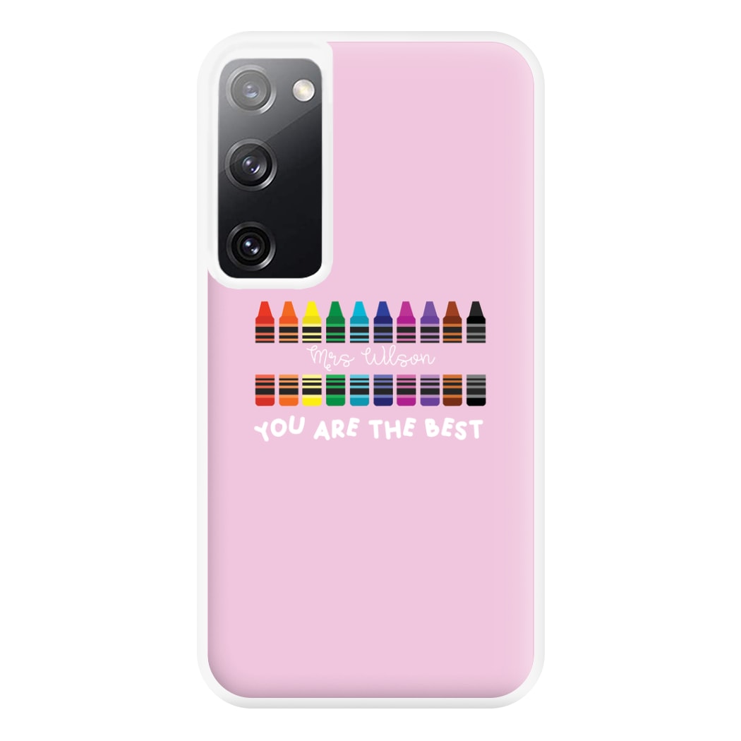 You Are The Best - Personalised Teachers Gift Phone Case for Galaxy S20