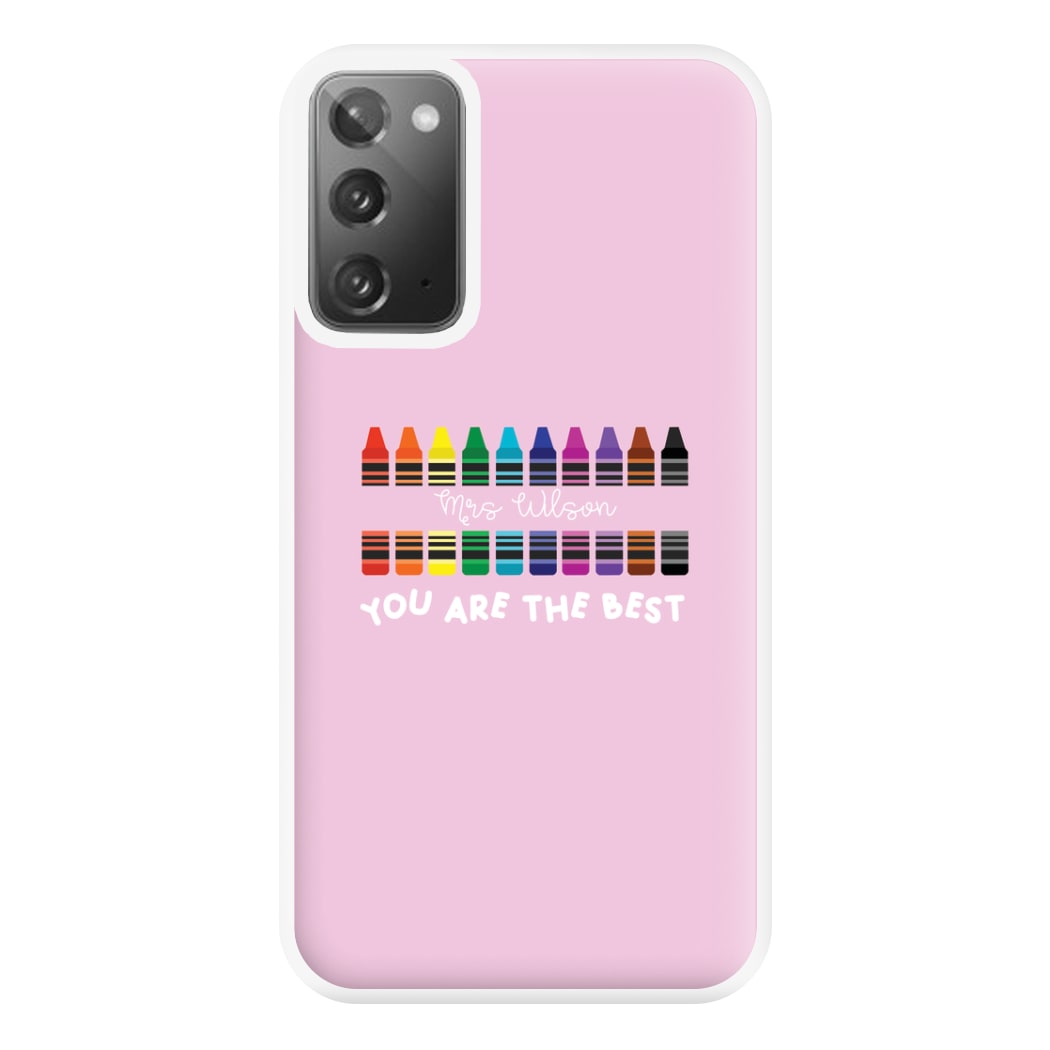 You Are The Best - Personalised Teachers Gift Phone Case for Galaxy Note 20 Ultra