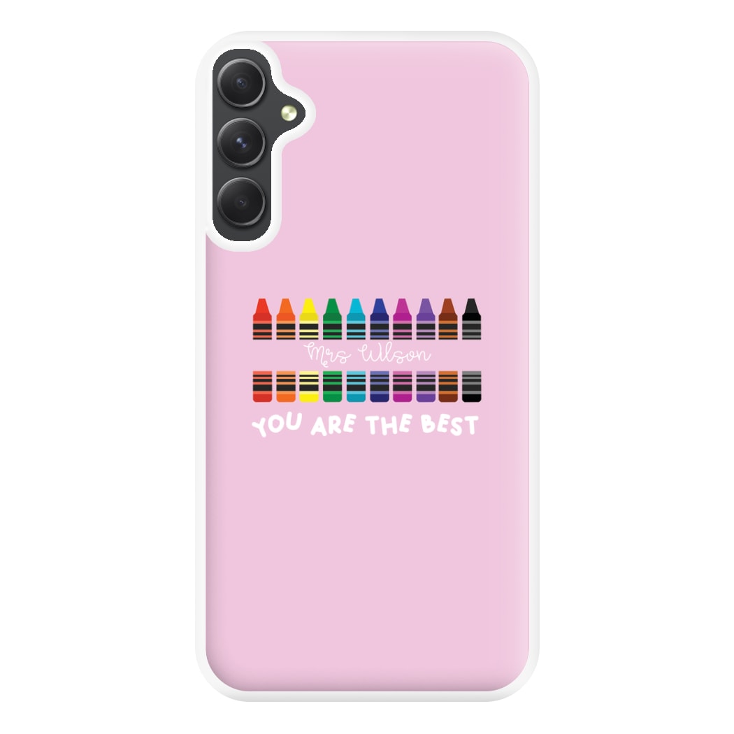 You Are The Best - Personalised Teachers Gift Phone Case for Galaxy A34