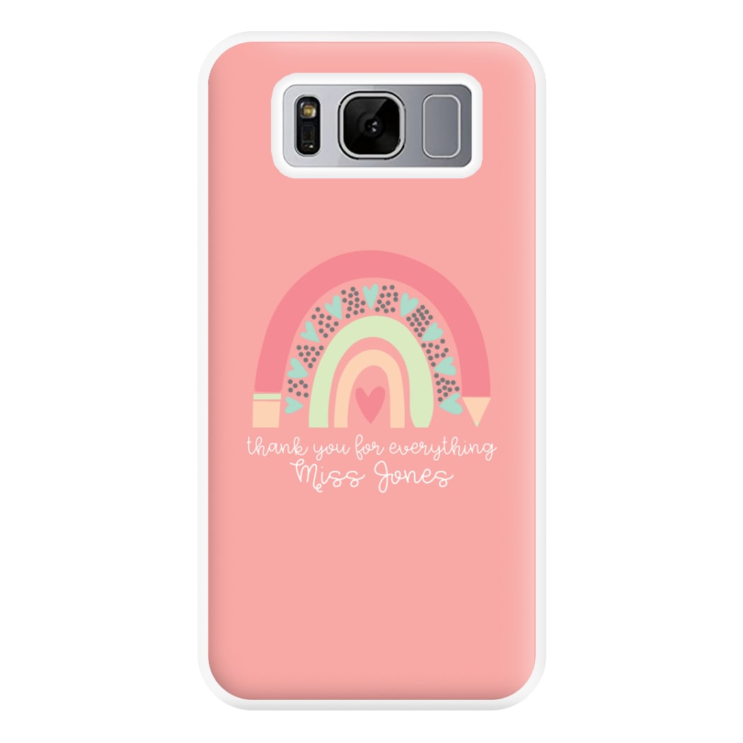 Thank You For Everything - Personalised Teachers Gift Phone Case for Galaxy S8 Plus