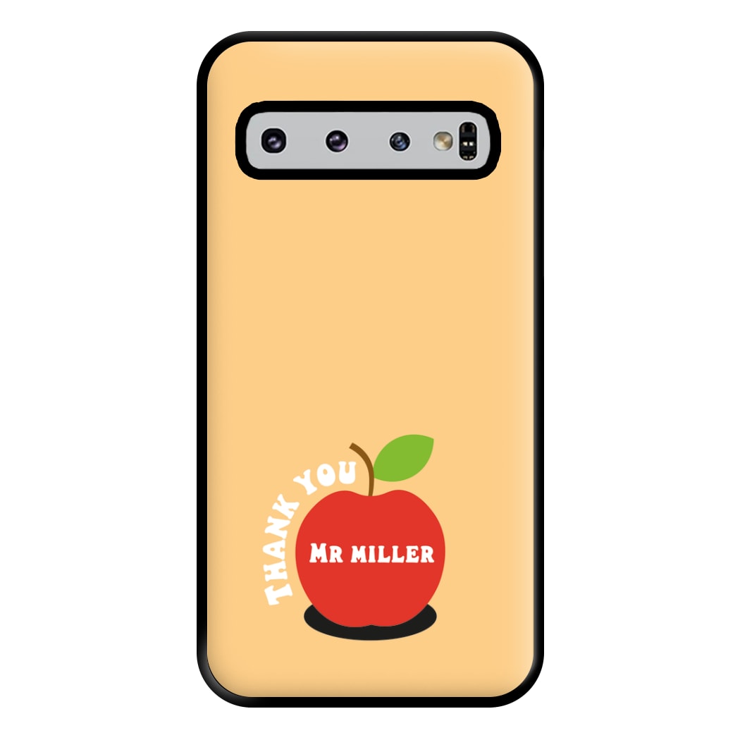 Apple - Personalised Teachers Gift Phone Case for Galaxy S10 Plus