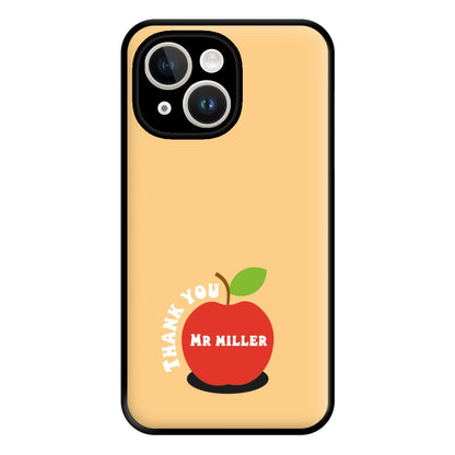 Apple - Personalised Teachers Gift Phone Case for iPhone 14 Plus