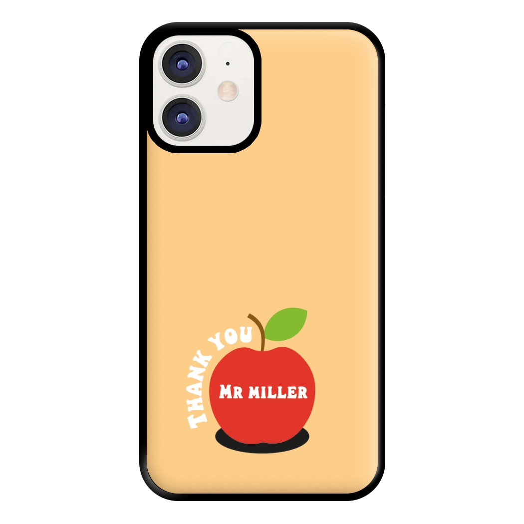 Apple - Personalised Teachers Gift Phone Case for iPhone 12 / 12 Pro