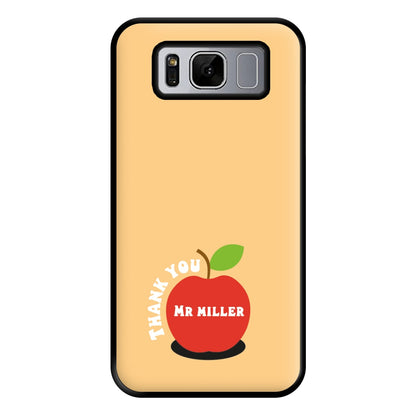 Apple - Personalised Teachers Gift Phone Case for Galaxy S8 Plus