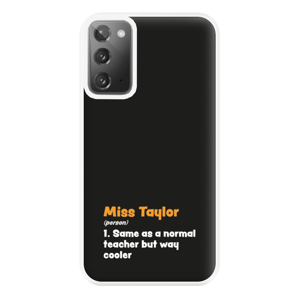 Way Cooler - Personalised Teachers Gift Phone Case for Galaxy Note 20 Ultra