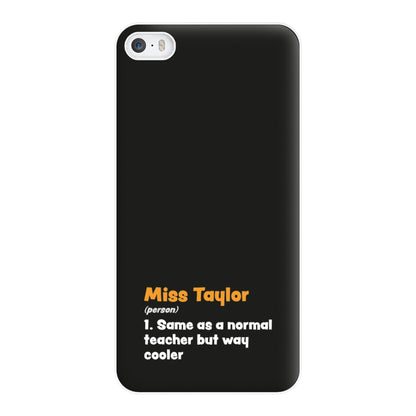 Way Cooler - Personalised Teachers Gift Phone Case for iPhone 5 / 5s / SE 2016