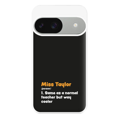 Way Cooler - Personalised Teachers Gift Phone Case for Google Pixel 9 / 9 Pro