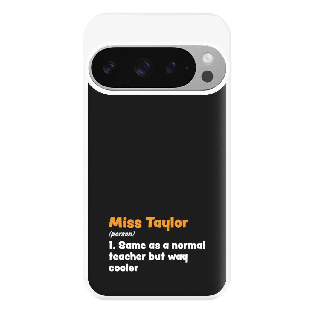 Way Cooler - Personalised Teachers Gift Phone Case for Google Pixel 9 Pro XL