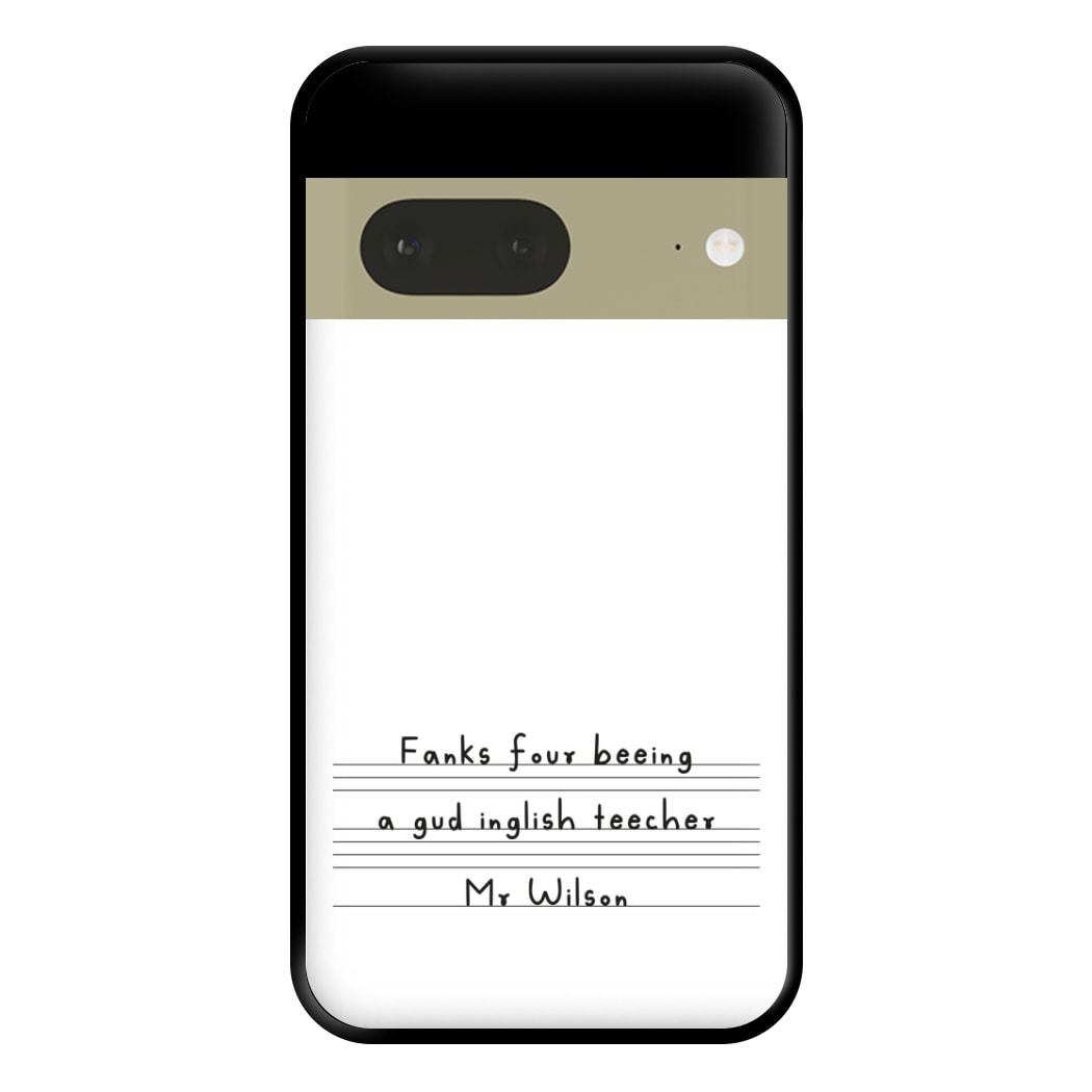 English Teacher - Personalised Teachers Gift Phone Case for Google Pixel 7a