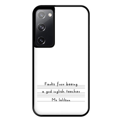 English Teacher - Personalised Teachers Gift Phone Case for Galaxy S20