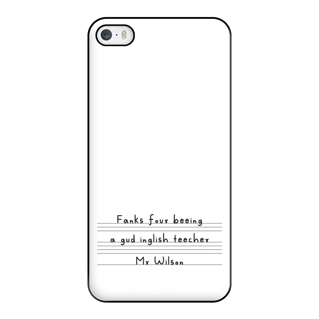 English Teacher - Personalised Teachers Gift Phone Case for iPhone 5 / 5s / SE 2016