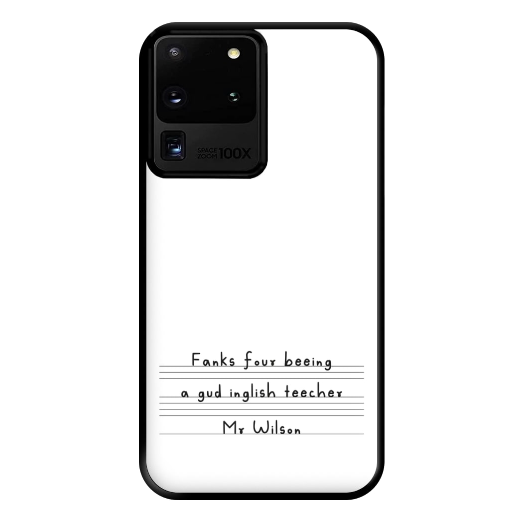 English Teacher - Personalised Teachers Gift Phone Case for Galaxy S20 Ultra