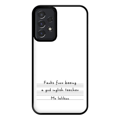 English Teacher - Personalised Teachers Gift Phone Case for Galaxy A52 / A52s