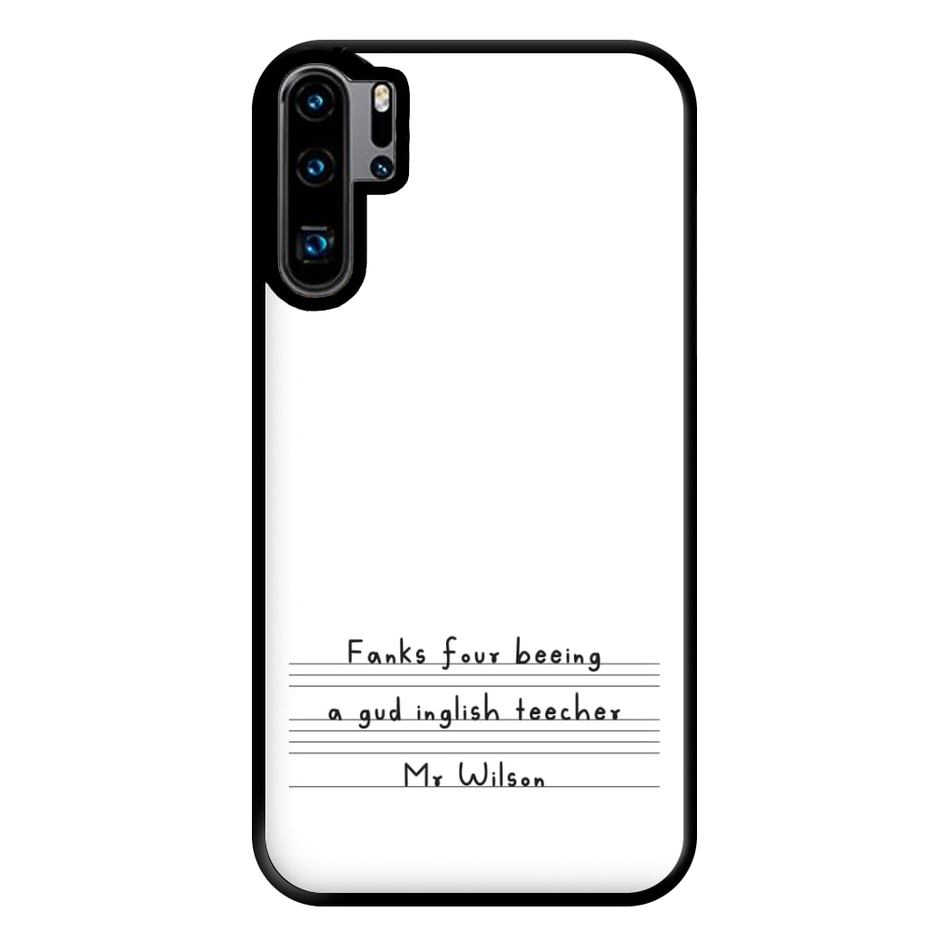 English Teacher - Personalised Teachers Gift Phone Case for Huawei P30 Pro