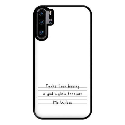 English Teacher - Personalised Teachers Gift Phone Case for Huawei P30 Pro