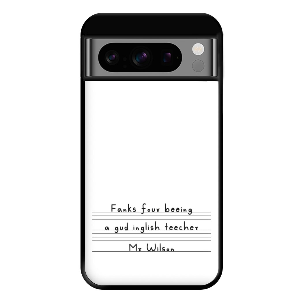 English Teacher - Personalised Teachers Gift Phone Case for Google Pixel 8 Pro