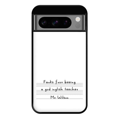 English Teacher - Personalised Teachers Gift Phone Case for Google Pixel 8 Pro