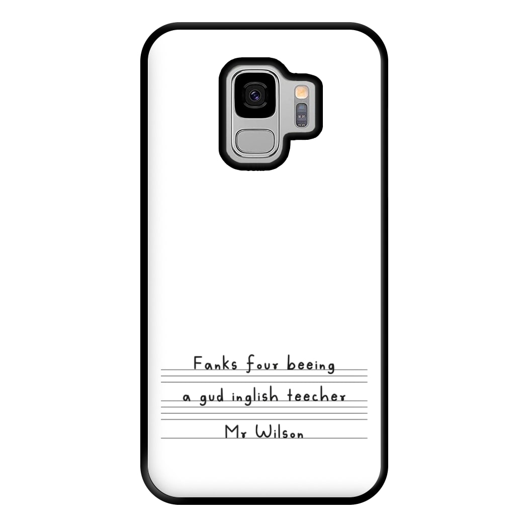 English Teacher - Personalised Teachers Gift Phone Case for Galaxy S9 Plus