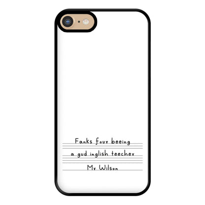 English Teacher - Personalised Teachers Gift Phone Case for iPhone 6 / 7 / 8 / SE