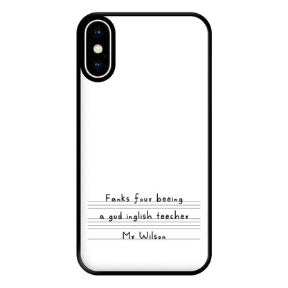 English Teacher - Personalised Teachers Gift Phone Case for iPhone XS Max