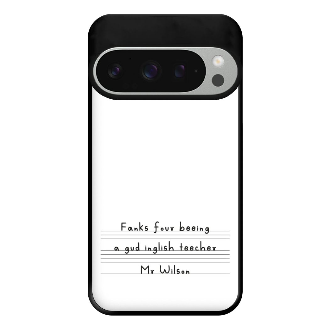 English Teacher - Personalised Teachers Gift Phone Case for Google Pixel 9 Pro XL