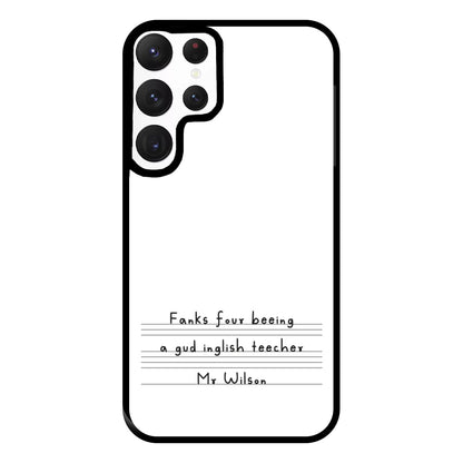 English Teacher - Personalised Teachers Gift Phone Case for Galaxy S22 Ultra