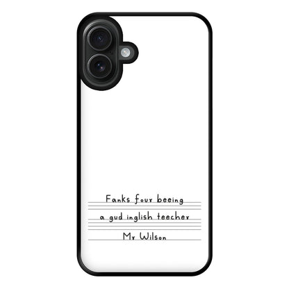 English Teacher - Personalised Teachers Gift Phone Case for iPhone 16 Plus