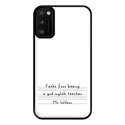 English Teacher - Personalised Teachers Gift Phone Case for Galaxy A41