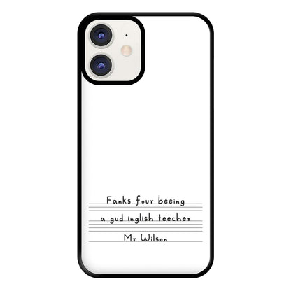 English Teacher - Personalised Teachers Gift Phone Case for iPhone 12 / 12 Pro