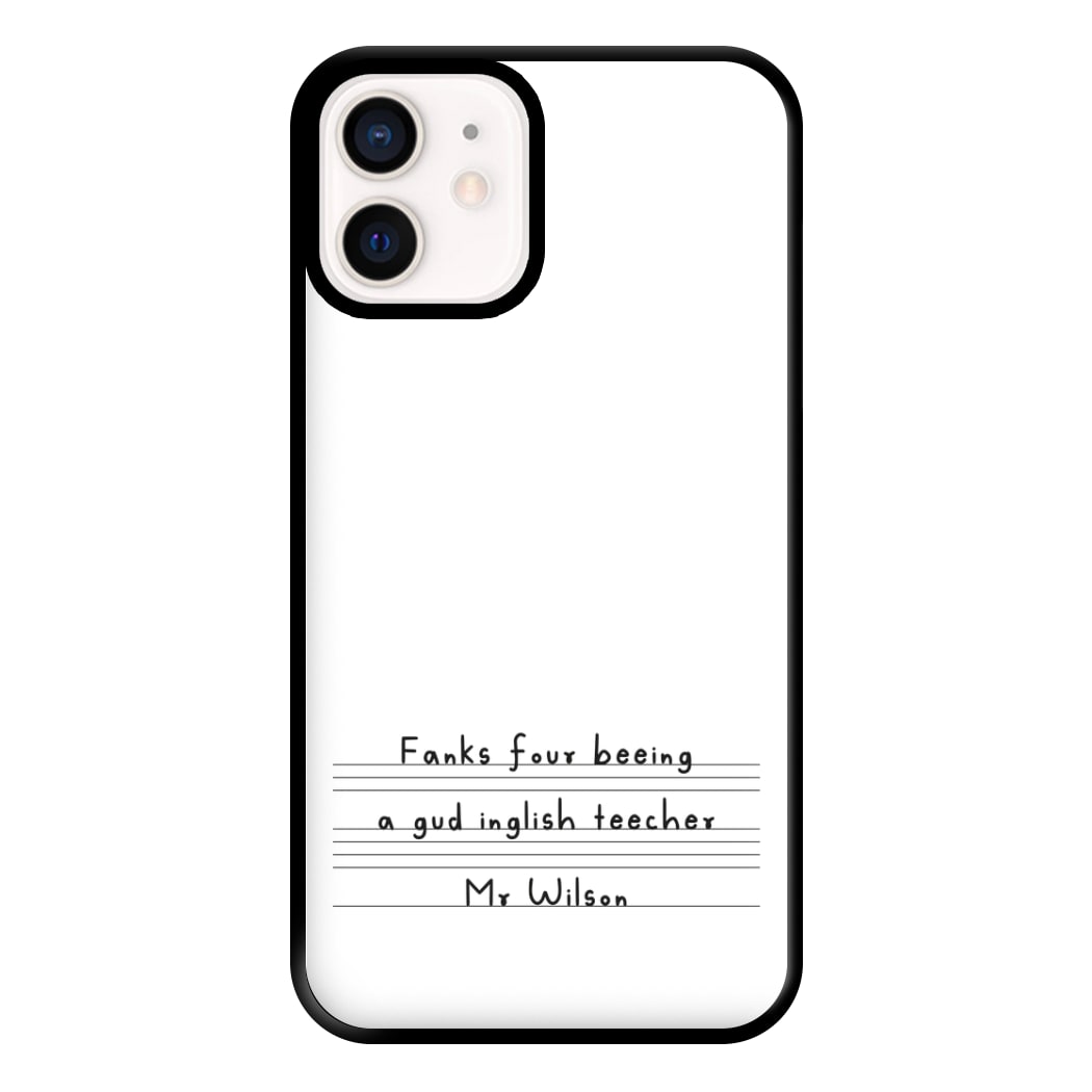 English Teacher - Personalised Teachers Gift Phone Case for iPhone 13 Mini