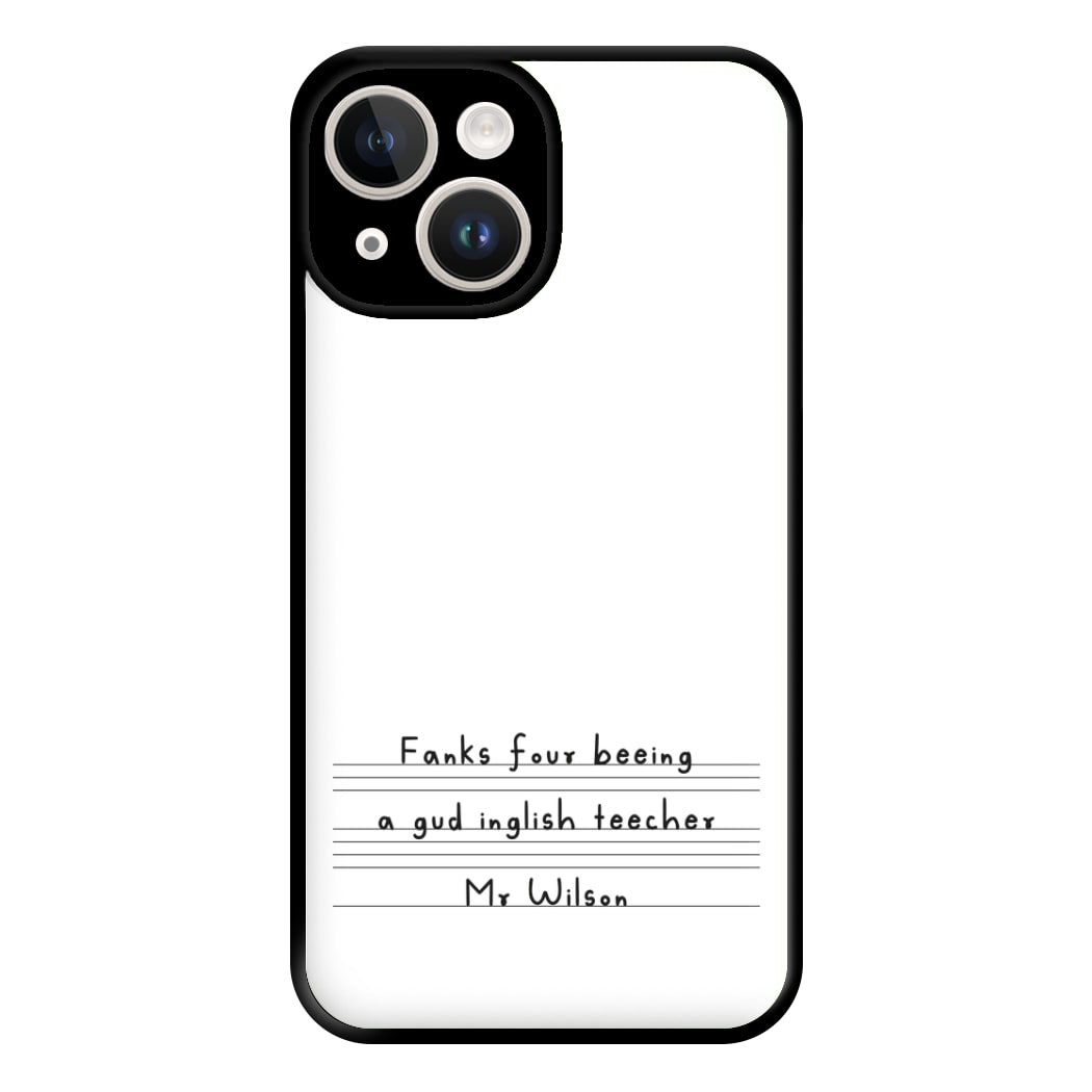 English Teacher - Personalised Teachers Gift Phone Case for iPhone 14