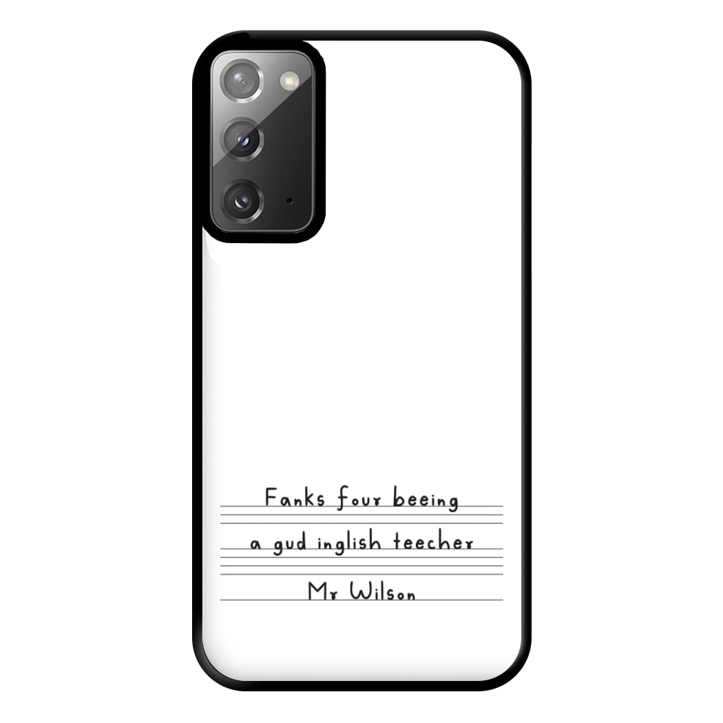 English Teacher - Personalised Teachers Gift Phone Case for Galaxy Note 20 Ultra