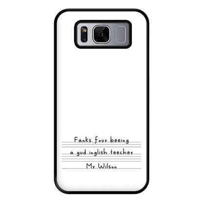 English Teacher - Personalised Teachers Gift Phone Case for Galaxy S8 Plus