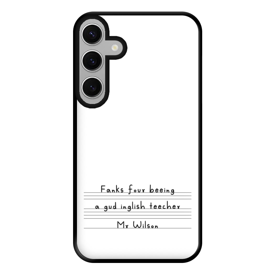 English Teacher - Personalised Teachers Gift Phone Case for Galaxy S24FE