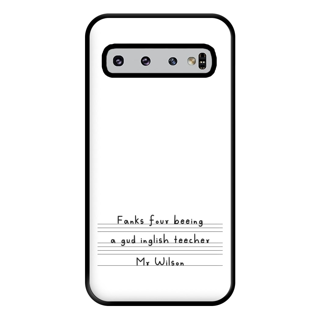 English Teacher - Personalised Teachers Gift Phone Case for Galaxy S10 Plus